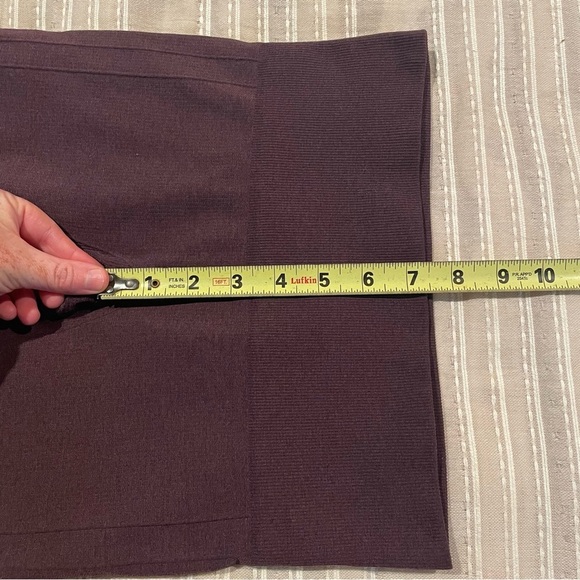 Lululemon In The Flow Crop II Leggings Heathered Black Cherry Purple 2 W6B41S - Picture 7 of 10